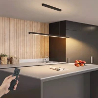 HOMCOM Pendelleuchte mit Fernbedienung und Speicherfunktion, Dimmbar mit einstellbaren Farbtemperaturen(m-12)
