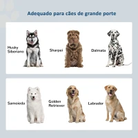 PawHut Comedouro Elevado Cinzento para Cães Grandes com 2 Tigelas de 2L, 2 Portas e Arrumação, 60x30x35,5 cm(m-7)