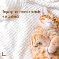 PawHut Amaca per Gatti in Rattan, Cuccia con Cuscino Incluso in Felpa e Cotone per Animali (Φ60 x 110cm)(m-8)