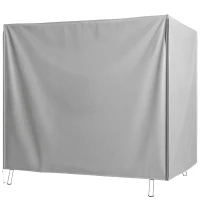 Outsunny Capa para Móveis de Jardim Capa Protetora para Baloiços de Exterior com Fecho de Correr 177x114x152 cm Cinzento(m-10)