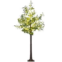 HOMCOM 300 LED Light Decorative Artificial Olive Tree - Green(m-11)