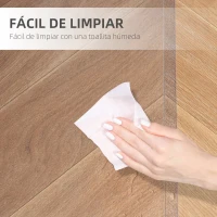 HOMCOM Conjunto de Oficina Incluye 1 Silla de Oficina de Malla Negro y 1 Alfombra Protectora 90x120 cm(m-8)