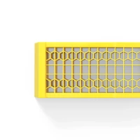 HOMCOM Ensemble de 2 rampes pour voiture véhicule utilitaire rampe de chargement dim. 70L x 19,5l x 7,8H cm PP jaune(m-12)