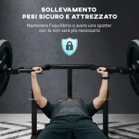 SPORTNOW Macchina Pettorali ad Altezza Regolabile in Acciaio, 150x150x60-85 cm, Nero(m-3)