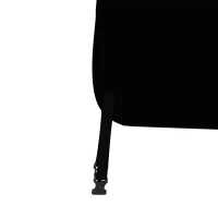 SPORTNOW Copertura Tavolo da Ping Pong 257x153x5 cm in Polietilene Nero con Fibbie e Cerniere incluse(m-8)