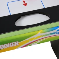 HOMCOM Tischspiel 4 in1 Tischbillard, Tischfußball, Tischtennis, Hockey, Kickertisch, Multigame für Erwachsener(m-8)