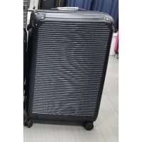 HOMCOM Maleta rígida grande 103 L, equipaje expandible ABS con 4 ruedas giratorias, esquinas protectoras, 77x50x30 cm, negro(m-4)