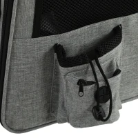 PawHut Dog Carrier Backpack Expandable, Breathable Pet Carrier Bag for Small Puppy Cat with Reflective Strip for Travel Hiking(m-10)