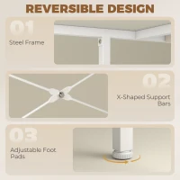 HOMCOM L Shaped Gaming Desk Reversible Power Outlets Corner Desk Storage Drawers Monitor Shelf 150 cm White(m-8)