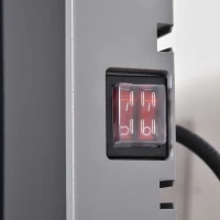 Outsunny Buitenverwarming 2400 W straalkachel kachel wandmontage tuinterras alu(m-9)