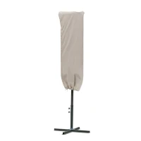 Outsunny Beschermhoes voor zonnescherm weerbestendig winddicht Ø57 x 160 cm khaki(m-11)