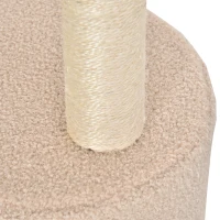 PawHut Arranhador para Gatos Altura 148 cm Arranhador para Gatos com Postes de Sisal 3 Plataformas Casa e Bola Suspensa Bege(m-7)