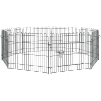 PawHut puppy-uitloop puppyhek box buiten behuizing puppyhek 5 maten(m-1)