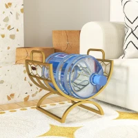 Outsunny Haardhoutrek 46 x 36 x 41 cm – Goud wafeldesign(m-9)