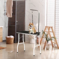 PawHut Mesa plegable aseo de perros mascotas peluqueria canina cepillado exhibicion pro(m-9)