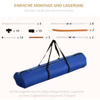 PawHut Driedelig Hondenbehendigheidsset huisdierentraining hondentrainingsset met tas(m-4)