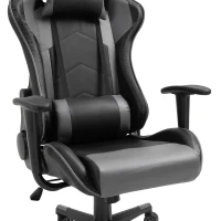 Vinsetto ergonomische bureaustoel, gaming stoel, draaistoel, kunstleer, schuimstof, MDF, zwart, 67,5 x 56 x 126-136 cm bureaustoel stoel kunstleer schuimstof MDF zwart | Aosom.de(m-9)