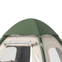 Outsunny Inflatable Camping Tent with Rainfly, 2-3 Man Air Tent 3000mm Waterproof Blow Up Tents, Beige(m-13)