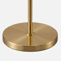 HOMCOM Vloerlamp met verstelbare lichtopties, voetschakelaar, afstandsbediening, metaal, goud(m-13)