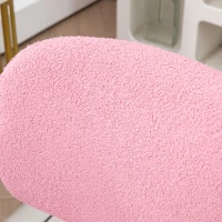 Vinsetto Bureaustoel draaibaar, hoogteverstelbaar, 48cm x 53cm x 80-90cm (BxDxH), Roze(m-8)