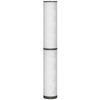 HOMCOM Lampadaire LED, lampadaire sur pied salon à intensité variable, télécommande magnétique, Ø 20 x 135 cm, beige
