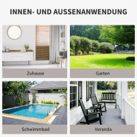Outsunny Poly-rotan bank met kussens 3-zits loungebank tuin metaal polyester grijs(m-7)