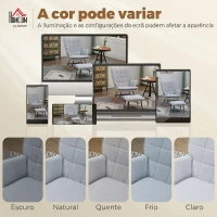 HOMCOM Poltrona Baloiço com Apoio para os Pés Poltrona Relax com Almofada Acolchoada e Anti-Tombo 64x89x90 cm Cinzento(m-7)