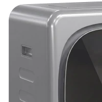 HOMCOM 2.5kg Vented Tumble Dryer with Smart Mode, 800W Compact Tumble Dryer with Stainless Steel Tub, Silver Tone(m-11)
