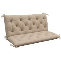 Outsunny Garden Bench Cushion, 2 Seater Swing Chair Cushion, Seat Pad with Ties for Indoor and Outdoor Use, 110 x 120 cm(m-1)
