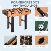 HOMCOM Mesa Multi-Jogos 4 em 1 Matraquilho para Crianças Mesa de Bilhar Mesa de Ping-Pong e Hóquei de Mesa 87x43x73 cm Madeira e Preto(m-8)