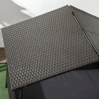 PawHut Casuta pentru Caini, din Ratan, de Exterior cu Copertina(m-9)