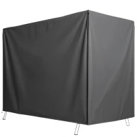 Outsunny Abdeckung für Gartenschaukel, Schutzhülle für Hollywoodschaukel, Abdeckhaube, wasserfest, 205 x 124 x 164 cm, Dunkelgrau(m-10)