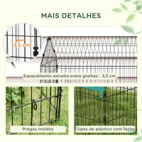 PawHut Gaiola para Animais Pequenos Gaiola para Roedores de Aço com Porta e Toldo para Coelhos Chinchilas Galinhas 185x75x75 cm Verde(m-7)