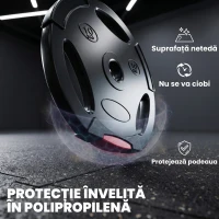 SPORTNOW Set de Greutăți cu 2 Discuri de 10 kg și 2 Discuri de 5 kg din Polipropilenă și Nisip, Ø34x6 cm și Ø27x4,5 cm, Negru(m-6)