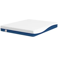 HOMCOM Matelas 160x200cm, matelas 2 personnes, mousse à mémoire de forme au thé vert, housse amovible lavable, fermeté moyenne(m-13)