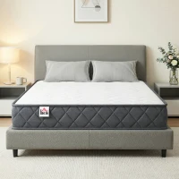 HOMCOM Matelas 160x200cm, matelas 2 personnes, mousse à mémoire de forme, 20cm d'épaisseur, certifié Oeko-Tex, fermeté moyenne(m-10)