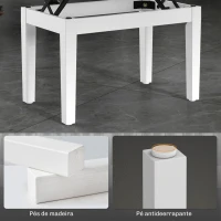 HOMCOM Banco de Piano com Espaço de Armazenamento e Altura Ajustável Carga 200 kg 54,5x33x48-58 cm Branco(m-7)