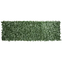 Outsunny Rola de Gard Viu Artificial pentru Balcon și Grădină din PE cu Frunze de Iederă, 300x100 cm, Verde Închis(m-12)