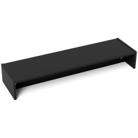Suport pentru monitor cu 2 compartimente de depozitare, negru