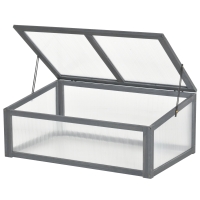 Outsunny Mini-Gewächshaus, Kleines Gewächshaus für den Garten, mit PC-Platten, Gute Lichtdurchlässigkeit, 100L x 65B x 40H cm