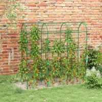 Outsunny Großer Rankbogen, Vogelschutznetz, einfache Montage, Metall, 43 x 182 x 183 cm(m-10)