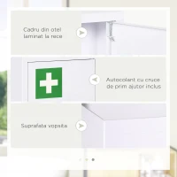 Kleankin Dulapior de Medicamente – Montabil pe Perete(m-6)