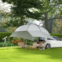Outsunny Cort Marchiza Portabila pentru Haion Jeep cu 2 Pereti(m-6)