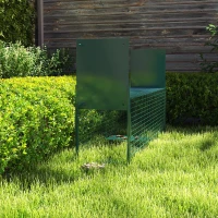 PawHut Trampa para Animales Vivos 100x25x28 cm Jaula Trampa para Gatos con 2 Puertas Asa y Marco de Acero para Ratones Roedores Verde Oscuro(m-9)