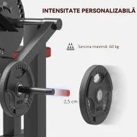 SPORTNOW Bancă pentru biceps curl cu șezut și suport pentru coate reglabil, suport pentru greutăți, negru(m-7)