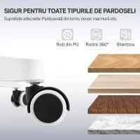 HOMCOM Scaun de Birou Ergonomic și Respirabil cu Suport Lombar Dinamic 4D, 64.5x62.5x112-122 cm, Multicolor(m-9)