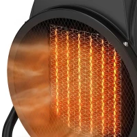 Outsunny Industrial Fan Heater 5000W with Tilting, Electric Ceramic Space Heater with Adjustable Thermostat, Handle(m-11)