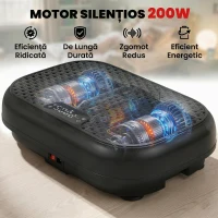 SPORTNOW Platformă Vibrantă cu 120 Niveluri de Viteză, 5 Programe și Display LED, Silențioasă, cu Benzi de Rezistență(m-4)