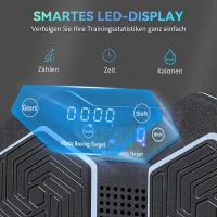 SPORTNOW Musikboxmaschine, Bluetooth-Boxgerät, Wandmontage, 9 Geschwindigkeiten und Modi, LED-Lichter, Schwarz(m-6)