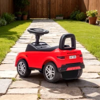 AIYAPLAY Carro Andador para Crianças  com Licença de Land Rover com Armazenamento Buzina Sons de Motor 65,5x28x42 cm Vermelho(m-9)